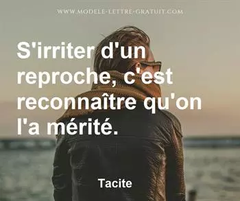 Citation de Tacite