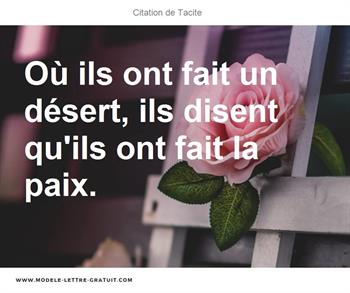 Citations Tacite
