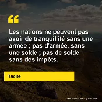 Citation Tacite