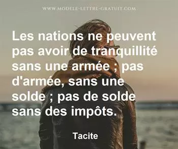 Citation de Tacite