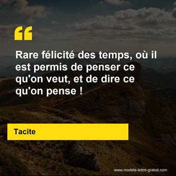 Citation de Tacite