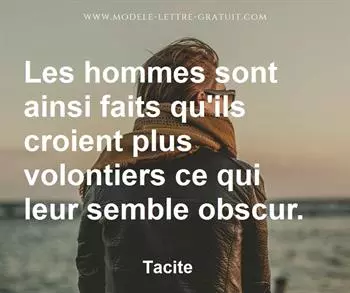 Citation de Tacite