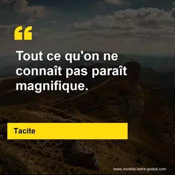 Citation Tacite