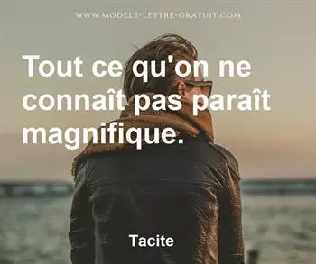 Citation de Tacite