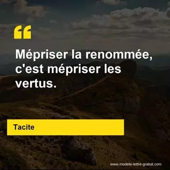 Citation Tacite