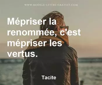 Citation de Tacite