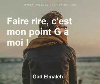 Citation de Gad Elmaleh