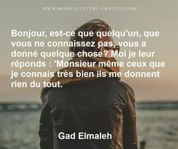 Citation de Gad Elmaleh