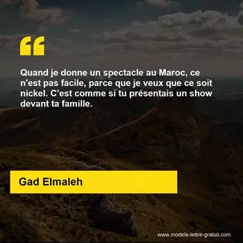 Citation Gad Elmaleh