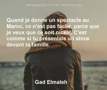Citation de Gad Elmaleh