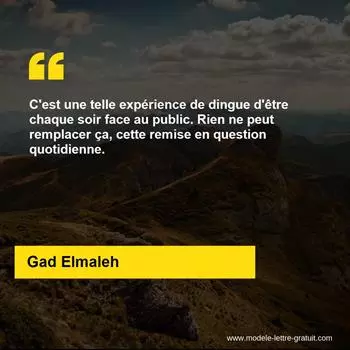 Citation Gad Elmaleh