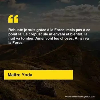 Citation de Maître Yoda