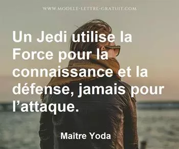 Citation de Maître Yoda