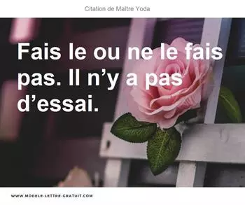 Citations Maître Yoda
