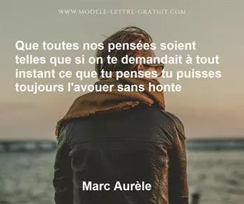 Citation de Marc Aurèle