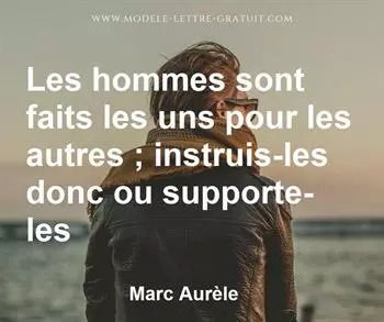 Citation de Marc Aurèle