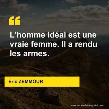 Citation Éric ZEMMOUR