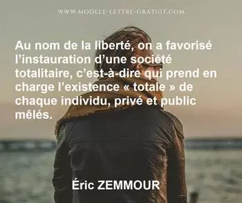 Citation de Éric ZEMMOUR
