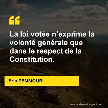 Citation Éric ZEMMOUR