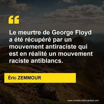 Citation Éric ZEMMOUR