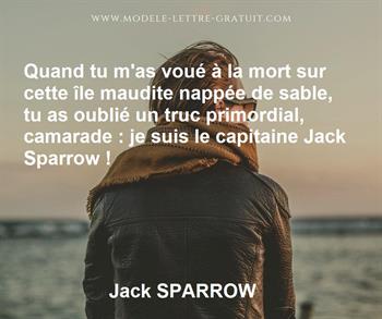 Citation de Jack SPARROW