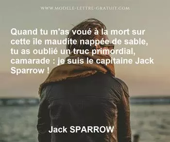 Citation de Jack SPARROW