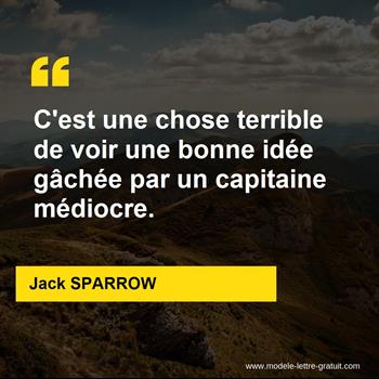 Citation Jack SPARROW