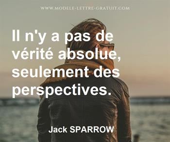 Citation de Jack SPARROW