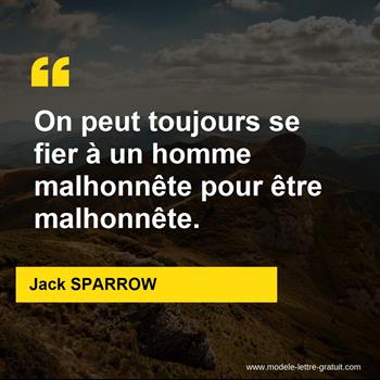 Citation Jack SPARROW