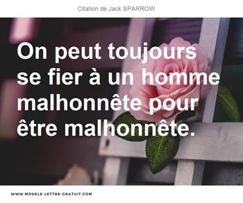 Citations Jack SPARROW