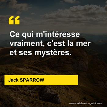 Citation Jack SPARROW