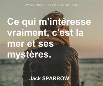 Citation de Jack SPARROW