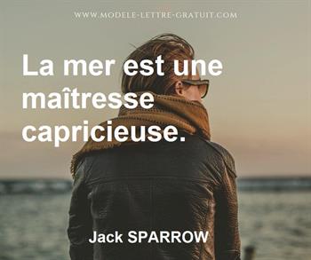 Citation de Jack SPARROW