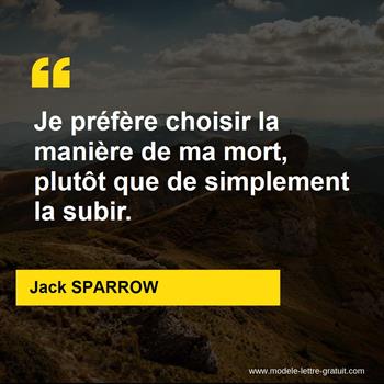 Citation Jack SPARROW
