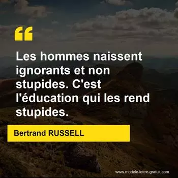 Citation Bertrand RUSSELL
