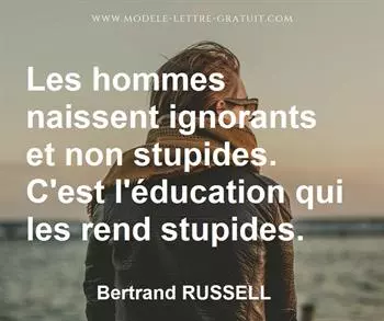 Citation de Bertrand RUSSELL