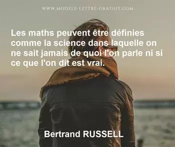 Citation de Bertrand RUSSELL