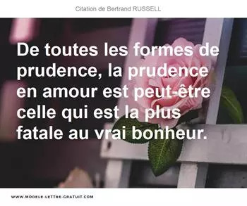 Citations Bertrand RUSSELL