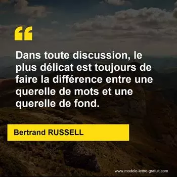Citation Bertrand RUSSELL