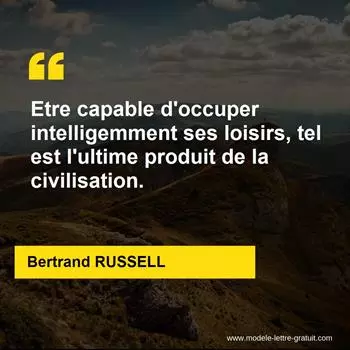 Citation Bertrand RUSSELL