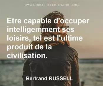 Citation de Bertrand RUSSELL