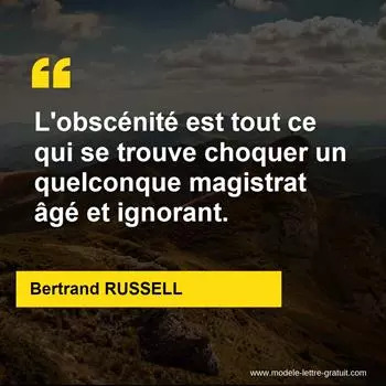 Citations Bertrand RUSSELL