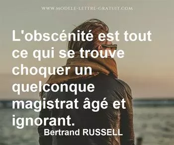 Citation de Bertrand RUSSELL