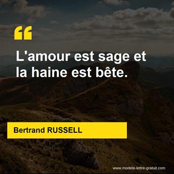 Citations Bertrand RUSSELL