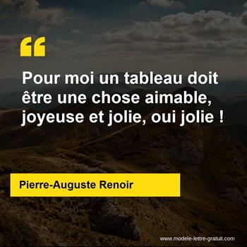 Citation de Pierre-Auguste Renoir