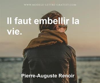 Citation de Pierre-Auguste Renoir