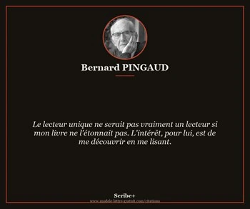 Citation de Bernard PINGAUD