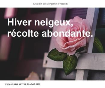 Citations Benjamin Franklin