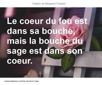 Citations Benjamin Franklin