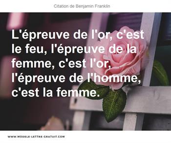 Citations Benjamin Franklin
